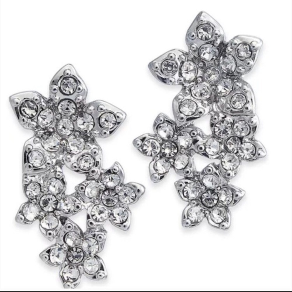 New Flower Drop Earrings with Post Back